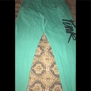 Green PINK sweatpants size small